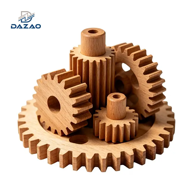 Preċiżjoni CNC Injam Gears U Mechanical Wood Gear Sets